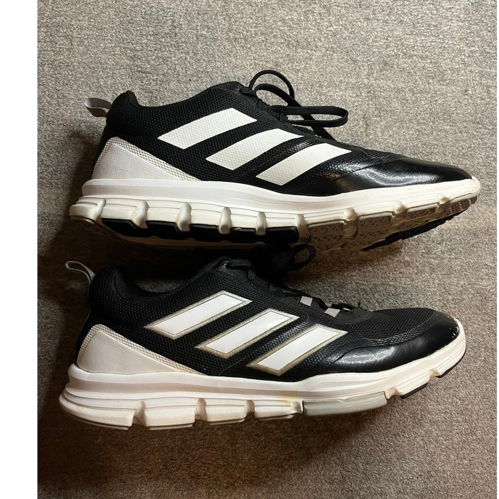 Adidas Speed 2.0 Mens Training Shoes Black White Size 10.5 Athleisure Activewear